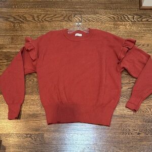 Beeson River Burnt Red Knit Top